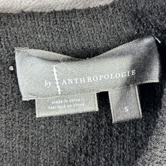 Anthropologie Sweater Tank Womens Small Black Knit Pearl Trim Sleeveless Top - Picture 4 of 12